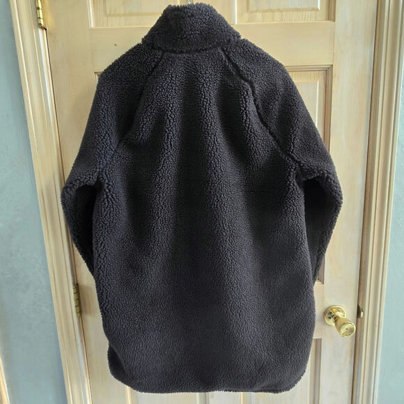 Timberland NWT Fleece Sherpa high neck full zip jacket Medium black - Picture 5 of 17